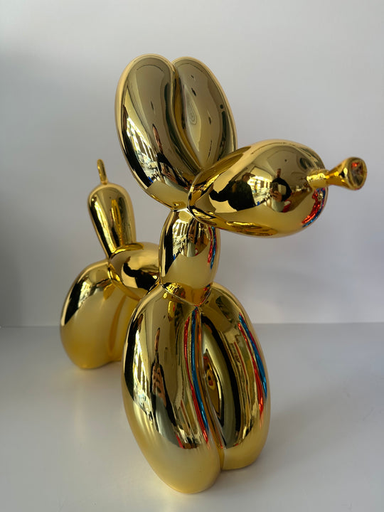 Ballon Hund Gold XXL (Nachher) | Jeff Koon
