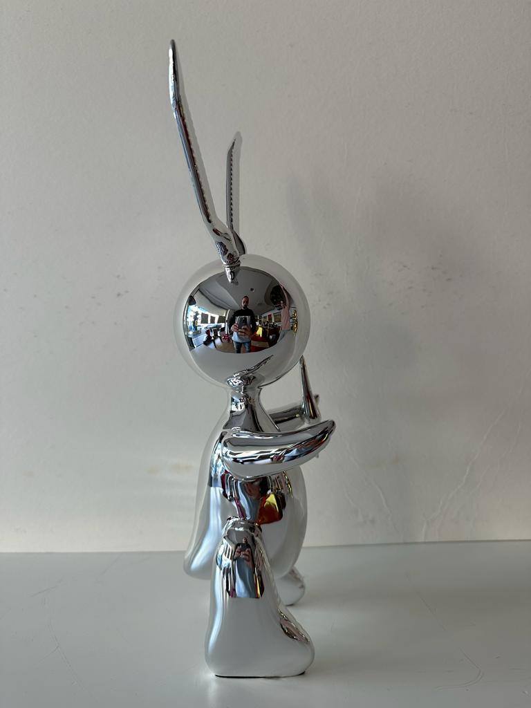 Balloon Rabbit Silver (After)